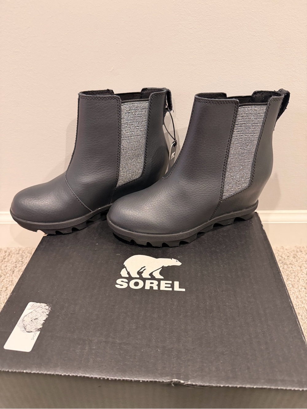 Sorel Kids' Black Chelsea Boots - Size 1